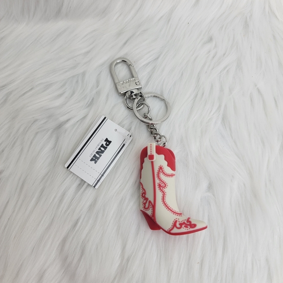 PINK Victoria's Secret Charm Cowboy Boot Keychain Limited Edition. - Picture 3 of 4